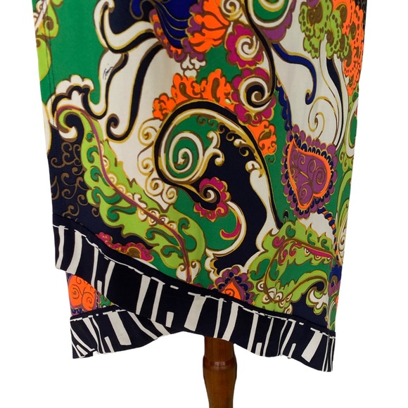 Trina Turk Michalin Turkish Delight Halter Paisley Tunic Slip Dress - 2 - Picture 5 of 14